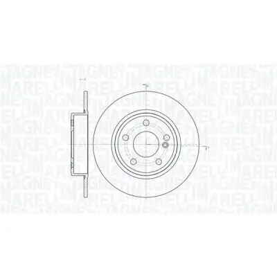 Liquidación Disco de freno MAGNETI MARELLI 361302040359